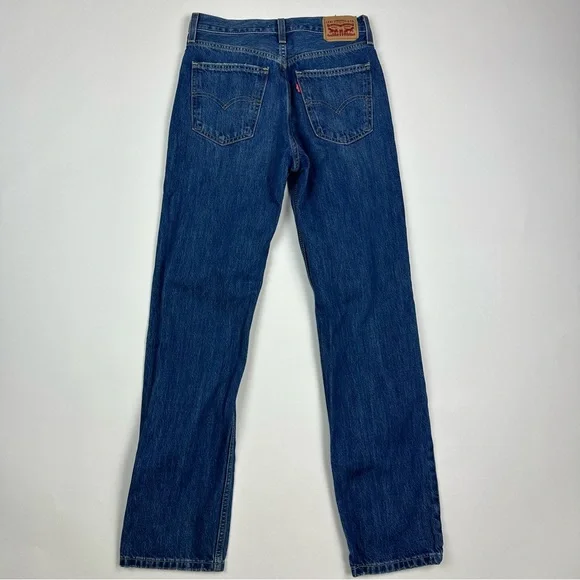 Classic Blue Distressed Women's Jeans - Picture 7 of 12